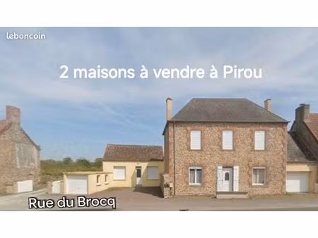 ensemble de 2 maisons à pirou proche mer