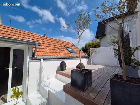 maison esprit loft avec double terrasse à sainte-adresse