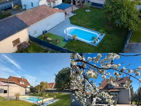 maison 115m2 avec piscine et jardin