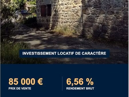 ancien four à pain rénové – maison en pierre louée avec 6 56 % de rendement brut