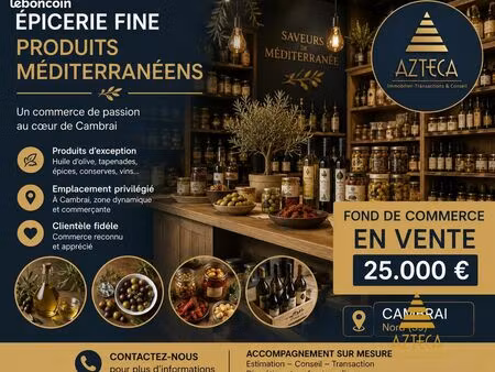 épicerie  fonds de commerce cambrai