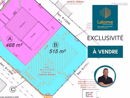 terrain 515 m² freneuse