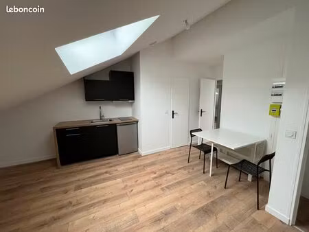 beau t2 meublé - gare de roubaix / bd jean lebas