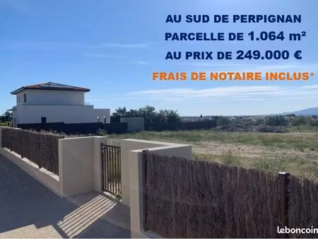 rare 1.064 m² frais de notaire inclus