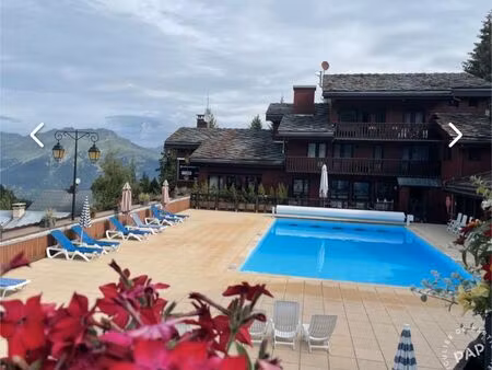 studio cosy avec piscine chauffée et spa – plagne 1800  au cœur de la forêt