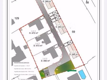 niort souché – 3 terrains à bâtir – permis d'aménager obtenu – 1 200 m²
