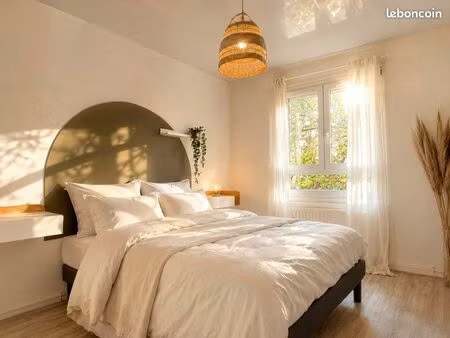 ? superbe t2 meublé 50m² avec jardin & garage – proche gare  centre & université