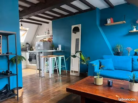 t2 meublé de charme - vieux lille -40m²