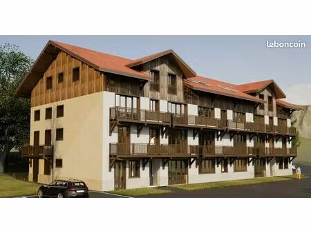 appartements en plateau vue massif sur le mont blanc