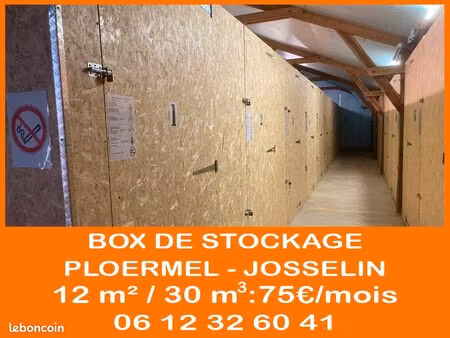 location box de stockage - garde meubles - ploermel - josselin