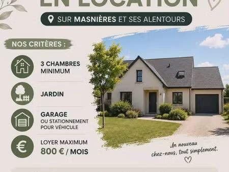 recherche maison en location