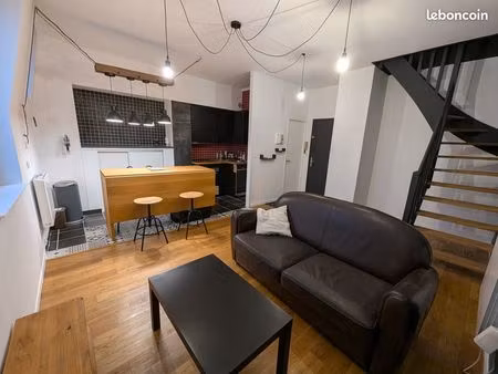 lille centre - location duplex meublé  t2 43.22m²