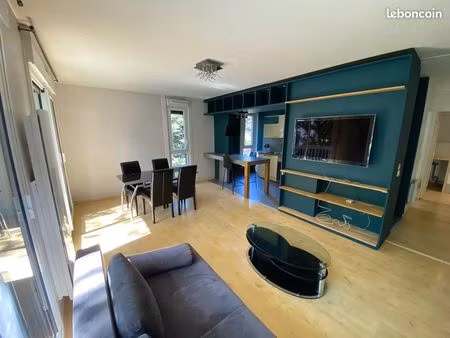 t3 meublé lumineux de 65 m² + garage dans résidence sécurisée - métro à pied - quartier va