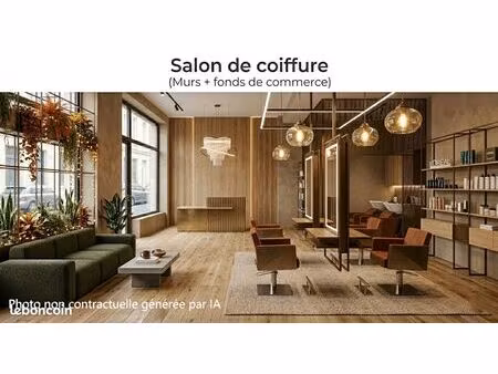 salon de coiffure (murs + fonds de commerce)
