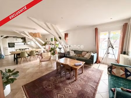 sens – hyper-centre | appartement familial avec garage et jardin commun
