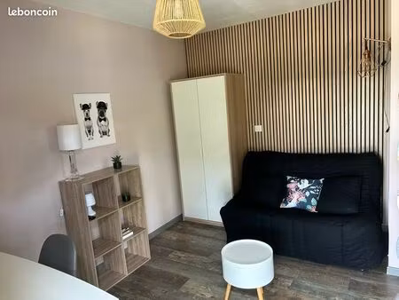alternance / studio meublé avec terrasse et parking