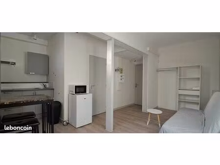 studio 20 m2 meublé plein centre ville dispo 20 juin