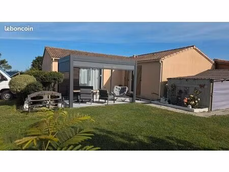 maison plein pied 110 m2 avec grand jardin  serre chalet  atelier