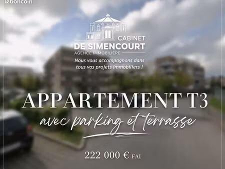 appartement 3 pièces 59 m²
