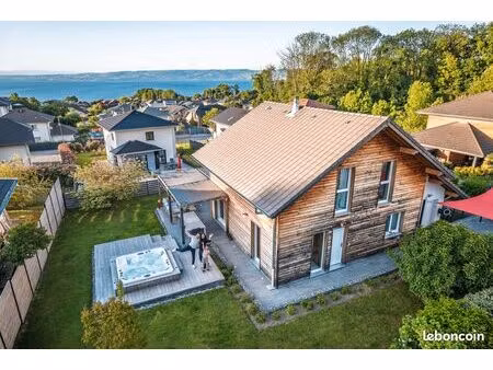 maison vue lac léman  jardin  spa - neuvecelle