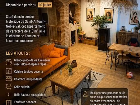 t2 et t4 meublés à louer – centre saint-antonin-noble-val