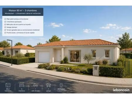 maison 4 pièces 90 m²