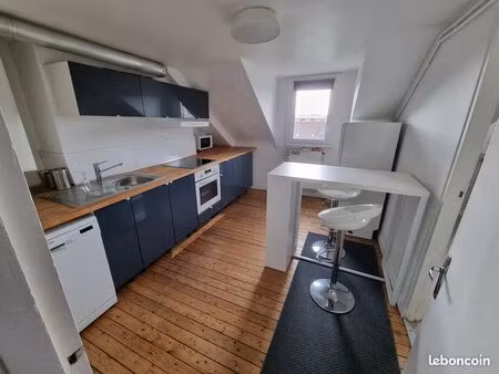bel appartement spacieux entièrement meublé de 50 m2 loi carrez (plus de 65 m2 au sol) sit