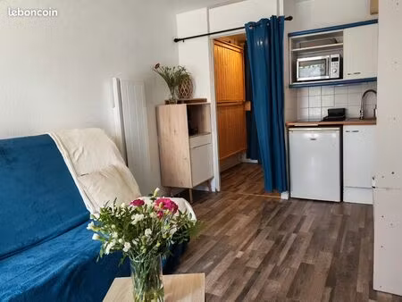 studio cabine 18m² avec terrasse – résidence la corniche d'or – saint-hilaire-de-riez