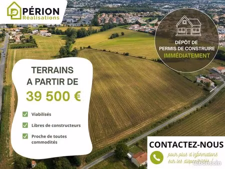 disponible immédiatement / terrains à bâtir viabilisés à partir de 39 500