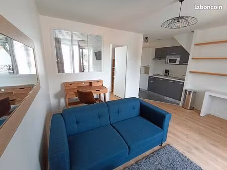 charmant t2 meublé de 31m² – refait à neuf – parking & box privé – chevry-cossigny