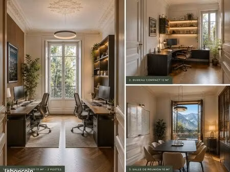 bureau privatif 12m² tout inclus + parking – villa belle époque – annecy