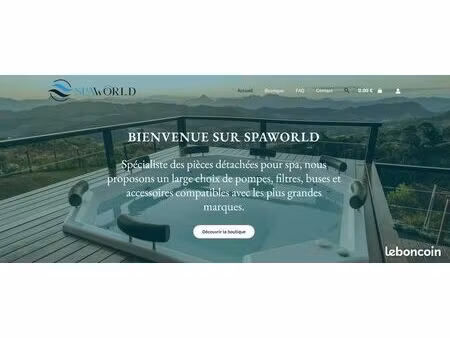 à vendre boutique e-commerce spécialisée dans les pièces détachées et accessoires pour spa