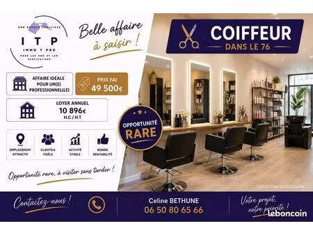 fonds de commerce 56 m² darnétal