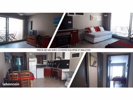 appartement t2bis quartiers des présidents 100m de la mer