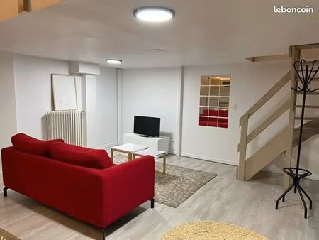 t2 meublé 55m2 duplex avec jardin quartier louyat