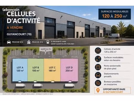 local d'activité à vendre – guyancourt