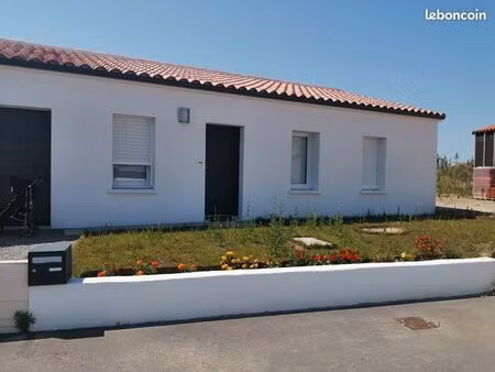 maison 3 chambres de 80m2 sur terrain clos de 450m2 à notre dame de monts
