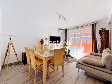 golfe juan - 2p - 48 m2 - proche mer - cave - meublé - traversant