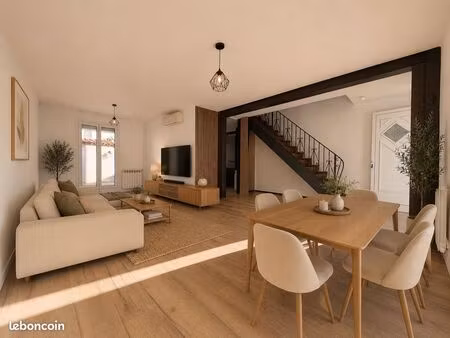 maison t5 meublé - jardin et parking privé