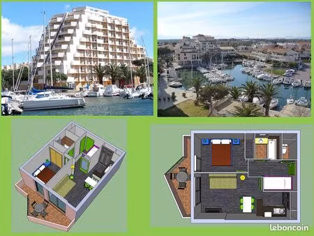 t2+parking. canet plage - septembre à juin 2027