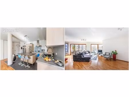 appartement t5 de 123 m² – grenoble centre – vue panoramique sur belledonne et le vercors