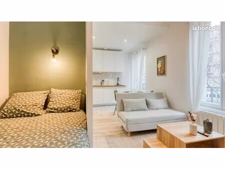 superbe studio 30m² – entièrement rénové & déco soignée