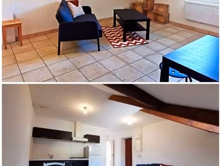 loue t2 meublé 37m2 sous pente