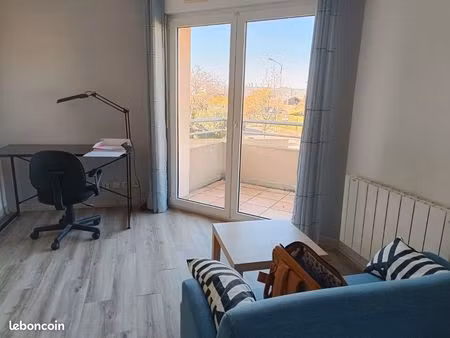 t1 bis meublé 31 m² avec balcon + parking – blagnac (proche iut & airbus)