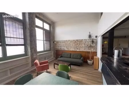 lumineux t2 meublé 56 m² en rdc – pentes croix-rousse