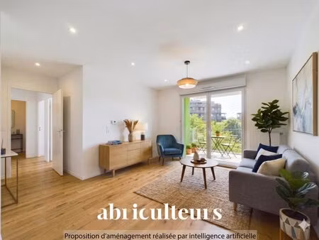 appartement t3 lumineux de 57 m² avec terrasse | bordeaux bastide / bas cenon