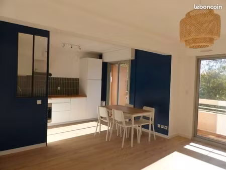 t2 meublé avec garage et cave