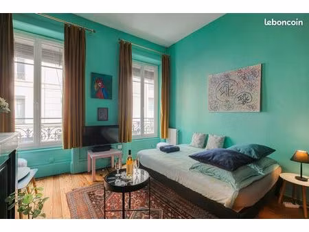 lyon 6 / bellecombe – appartement meublé 35 m² – charme ancien rénové – lumineux