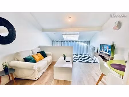 studio 30m2  tout équipe  centre  proche du lac