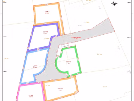 vernet (31810) terrain à bâtir -- lotissement de 6 lots